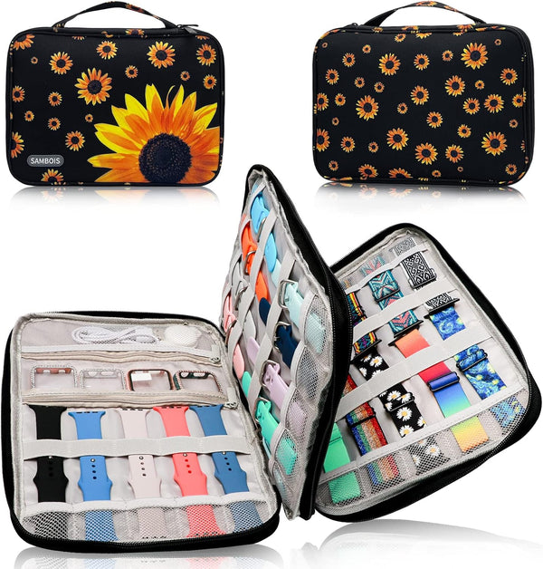 Apple Watch Band Organizer Case – Large Capacity, Waterproof, and Stylish Storage for Your Watch Bands